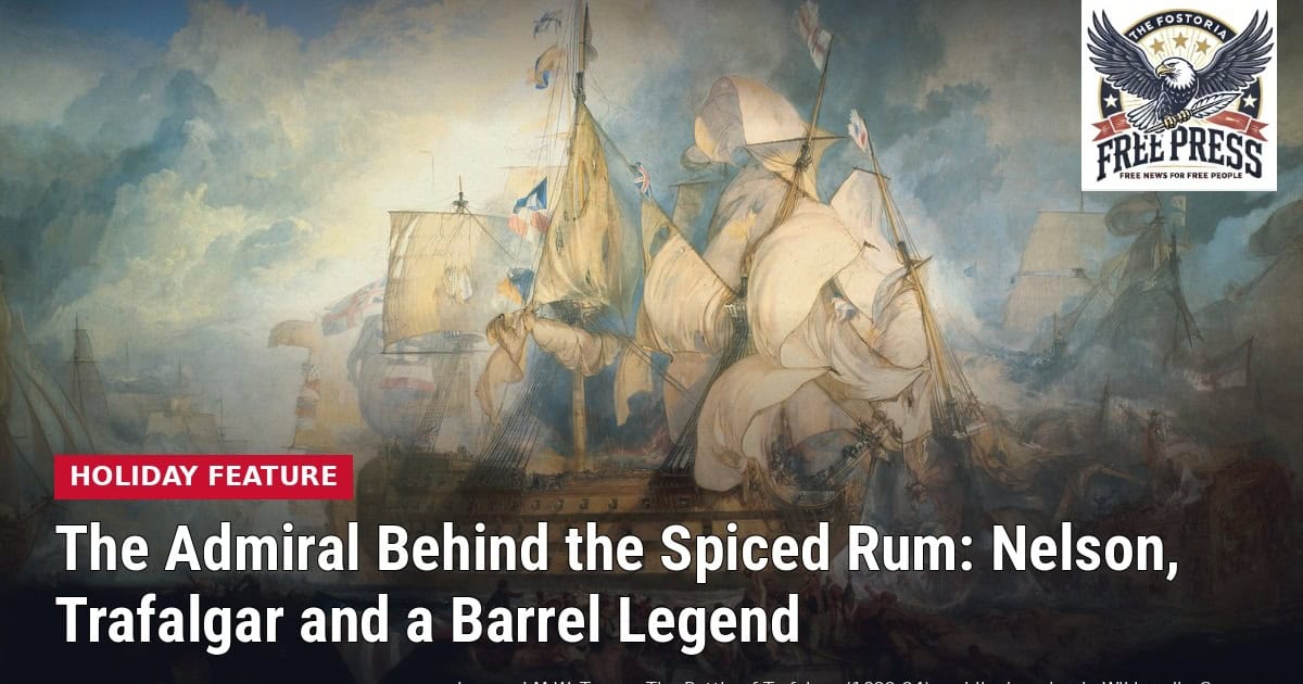 Fostoria News Historical painting of ships at sea for The Fostoria Free Press article.